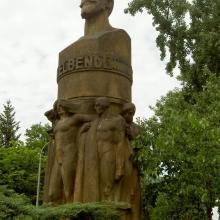 Pomník Karla Bendla v Bubenči 1914